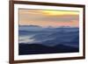 Sunset from Blue Ridge Parkway, North Carolina in fall.-Adam Jones-Framed Photographic Print