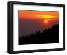 Sunset from Clingmans Dome, Great Smoky Mountains National Park, Tennessee, USA-Joanne Wells-Framed Photographic Print