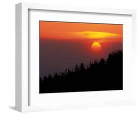 Sunset from Clingmans Dome, Great Smoky Mountains National Park, Tennessee, USA-Joanne Wells-Framed Photographic Print