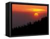 Sunset from Clingmans Dome, Great Smoky Mountains National Park, Tennessee, USA-Joanne Wells-Framed Stretched Canvas