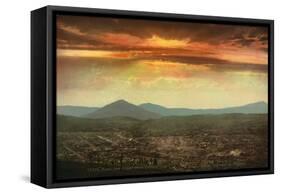 Sunset from Cripple Creek, Colorado, C.1899-null-Framed Stretched Canvas