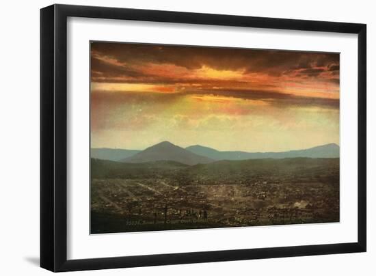 Sunset from Cripple Creek, Colorado, C.1899-null-Framed Giclee Print