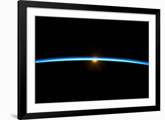 Sunset From Earth Orbit-null-Framed Photographic Print