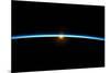 Sunset From Earth Orbit-null-Mounted Photographic Print