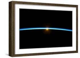 Sunset From Earth Orbit-null-Framed Photographic Print