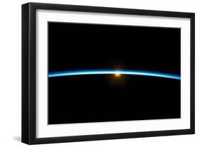 Sunset From Earth Orbit-null-Framed Photographic Print