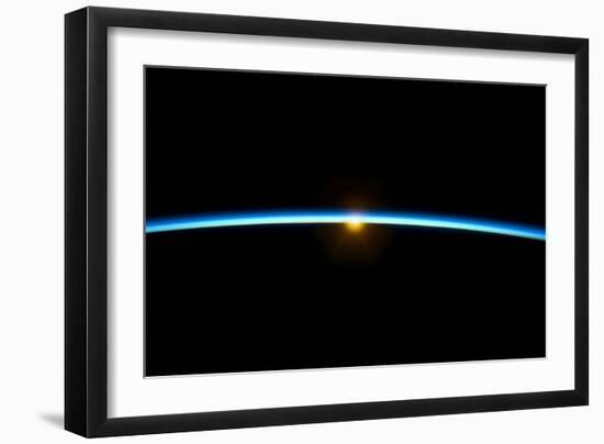 Sunset From Earth Orbit-null-Framed Photographic Print