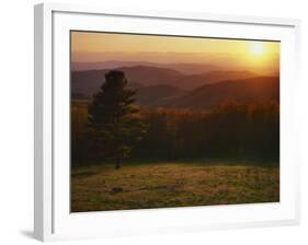 Sunset from Hazeltop Ridge, Shenandoah National Park, Virginia, USA-Charles Gurche-Framed Photographic Print