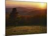 Sunset from Hazeltop Ridge, Shenandoah National Park, Virginia, USA-Charles Gurche-Mounted Photographic Print