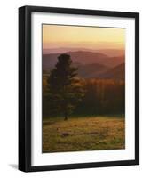 Sunset from Hazeltop Ridge, Shenandoah National Park, Virginia, USA-Charles Gurche-Framed Photographic Print