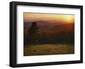 Sunset from Hazeltop Ridge, Shenandoah National Park, Virginia, USA-Charles Gurche-Framed Photographic Print