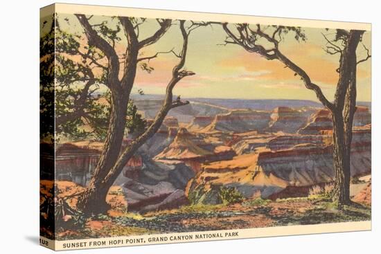 Sunset from Hopi Point, Grand Canyon-null-Stretched Canvas