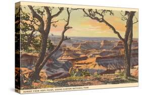 Sunset from Hopi Point, Grand Canyon-null-Stretched Canvas