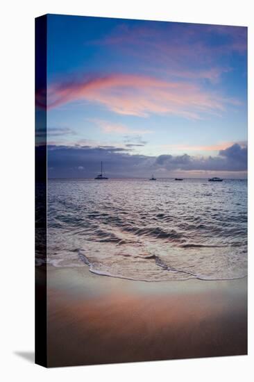 Sunset from Kaanapali Beach, Maui, Hawaii, Usa-Roddy Scheer-Stretched Canvas