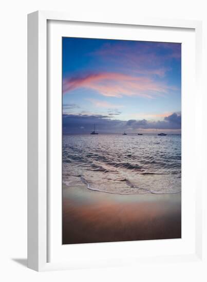 Sunset from Kaanapali Beach, Maui, Hawaii, Usa-Roddy Scheer-Framed Photographic Print