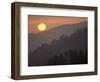 Sunset from Morton Overlook, Great Smoky Mountains National Park, Tennessee, USA-Adam Jones-Framed Photographic Print