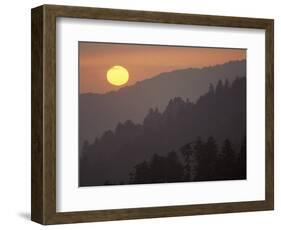 Sunset from Morton Overlook, Great Smoky Mountains National Park, Tennessee, USA-Adam Jones-Framed Photographic Print