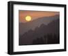 Sunset from Morton Overlook, Great Smoky Mountains National Park, Tennessee, USA-Adam Jones-Framed Photographic Print