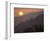 Sunset from Morton Overlook, Great Smoky Mountains National Park, Tennessee, USA-Adam Jones-Framed Photographic Print