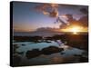 Sunset from Napili Point, Maui, Hawaii, USA-Charles Gurche-Stretched Canvas