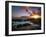 Sunset from Napili Point, Maui, Hawaii, USA-Charles Gurche-Framed Premium Photographic Print