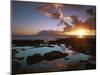 Sunset from Napili Point, Maui, Hawaii, USA-Charles Gurche-Mounted Premium Photographic Print