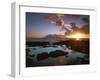 Sunset from Napili Point, Maui, Hawaii, USA-Charles Gurche-Framed Photographic Print