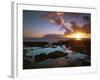 Sunset from Napili Point, Maui, Hawaii, USA-Charles Gurche-Framed Photographic Print