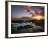 Sunset from Napili Point, Maui, Hawaii, USA-Charles Gurche-Framed Photographic Print