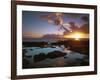 Sunset from Napili Point, Maui, Hawaii, USA-Charles Gurche-Framed Photographic Print