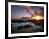 Sunset from Napili Point, Maui, Hawaii, USA-Charles Gurche-Framed Photographic Print