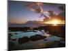 Sunset from Napili Point, Maui, Hawaii, USA-Charles Gurche-Mounted Photographic Print