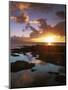 Sunset from Napili Point, Maui, Hawaii, USA-Charles Gurche-Mounted Photographic Print
