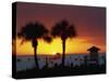 Sunset from Siesta Beach, Siesta Key, Sarasota, Florida, United States of America, North America-Tomlinson Ruth-Stretched Canvas