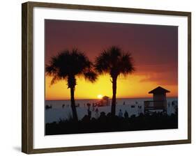 Sunset from Siesta Beach, Siesta Key, Sarasota, Florida, United States of America, North America-Tomlinson Ruth-Framed Photographic Print