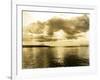 Sunset From Skinner and Eddy's Shipyard, 1919-Asahel Curtis-Framed Giclee Print