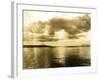 Sunset From Skinner and Eddy's Shipyard, 1919-Asahel Curtis-Framed Giclee Print