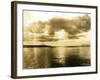 Sunset From Skinner and Eddy's Shipyard, 1919-Asahel Curtis-Framed Giclee Print