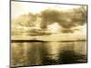 Sunset From Skinner and Eddy's Shipyard, 1919-Asahel Curtis-Mounted Giclee Print