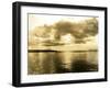 Sunset From Skinner and Eddy's Shipyard, 1919-Asahel Curtis-Framed Giclee Print