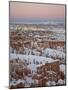 Sunset From Sunset Point With Fresh Snow, Bryce Canyon National Park, Utah, USA-James Hager-Mounted Photographic Print