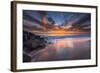 Sunset from Tamarach Beach in Carlsbad, Ca-Andrew Shoemaker-Framed Photographic Print