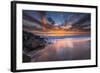 Sunset from Tamarach Beach in Carlsbad, Ca-Andrew Shoemaker-Framed Photographic Print