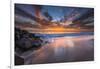 Sunset from Tamarach Beach in Carlsbad, Ca-Andrew Shoemaker-Framed Photographic Print