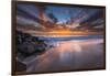 Sunset from Tamarach Beach in Carlsbad, Ca-Andrew Shoemaker-Framed Photographic Print