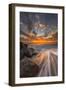 Sunset from Tamarach Beach in Carlsbad, Ca-Andrew Shoemaker-Framed Photographic Print