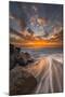 Sunset from Tamarach Beach in Carlsbad, Ca-Andrew Shoemaker-Mounted Photographic Print