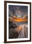 Sunset from Tamarach Beach in Carlsbad, Ca-Andrew Shoemaker-Framed Photographic Print