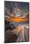 Sunset from Tamarach Beach in Carlsbad, Ca-Andrew Shoemaker-Mounted Photographic Print