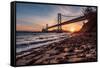 Sunset from the Island 2-Bruce Getty-Framed Stretched Canvas